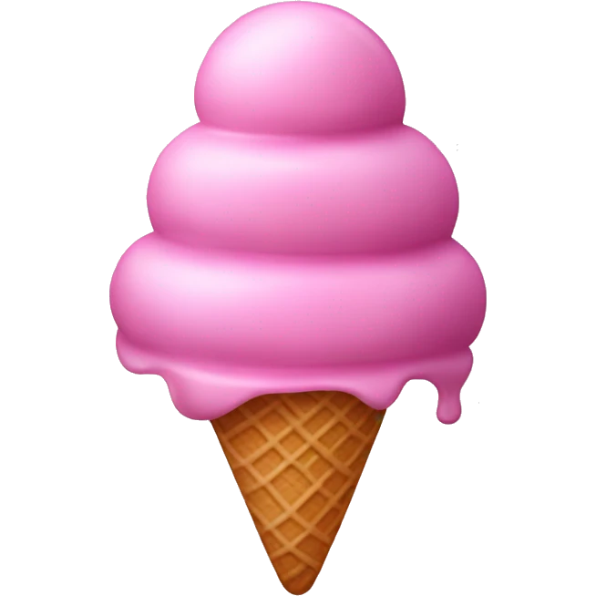 Pink ice cream emoji
