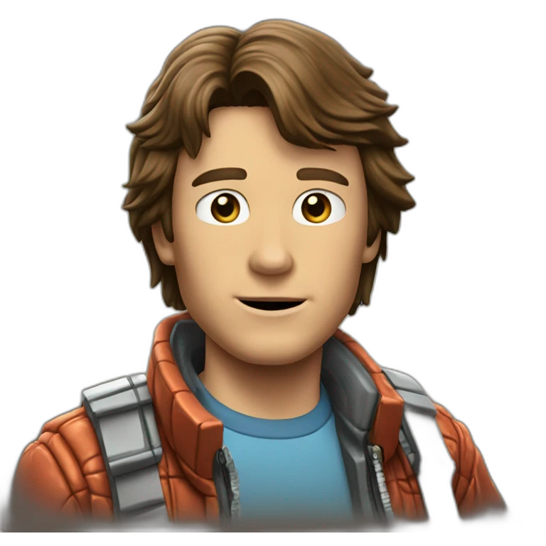 Marty Mcfly in back to the future emoji