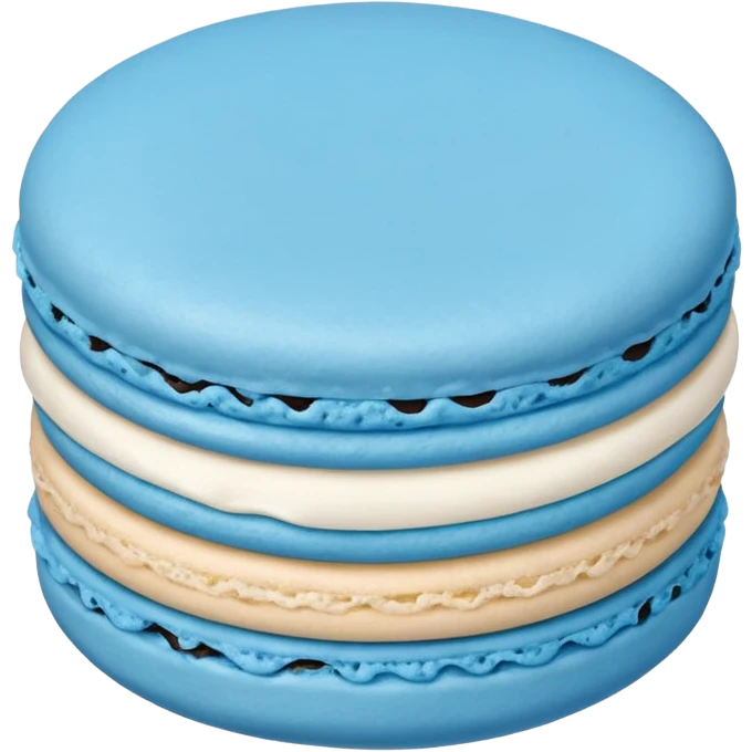 Blue macaroon emoji
