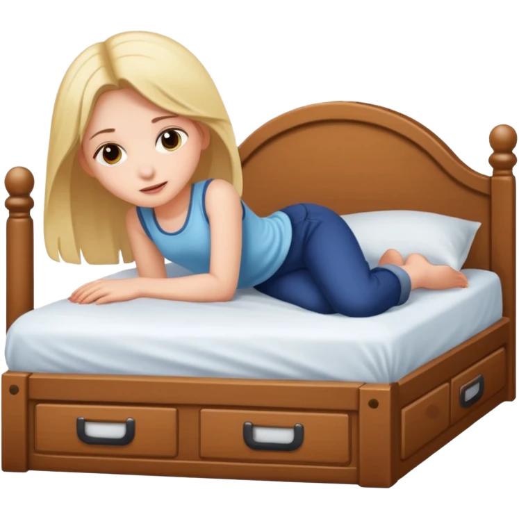 Girl Underneath A Bed emoji