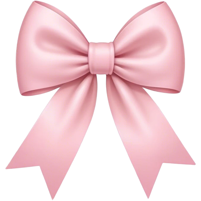 light pink bow on light pink bow emoji