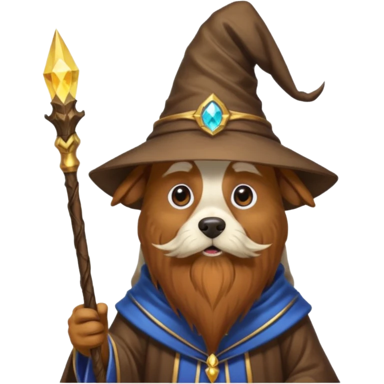 Dog wizard emoji