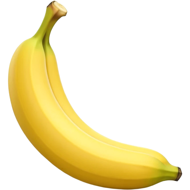 Banana peeled or cut in 3d emoji
