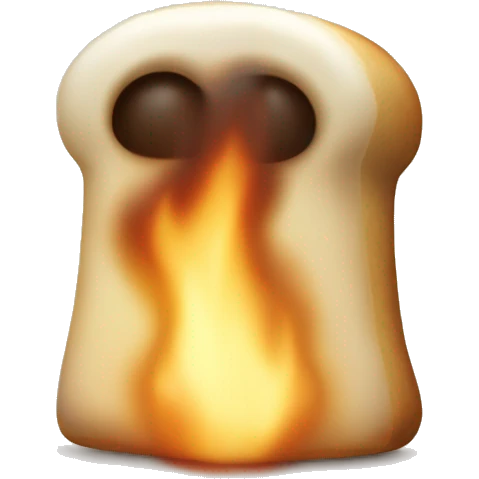 toasted marshmallow no face emoji