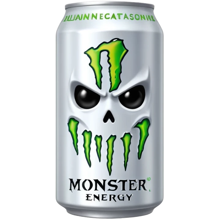 White monster energy drink emoji