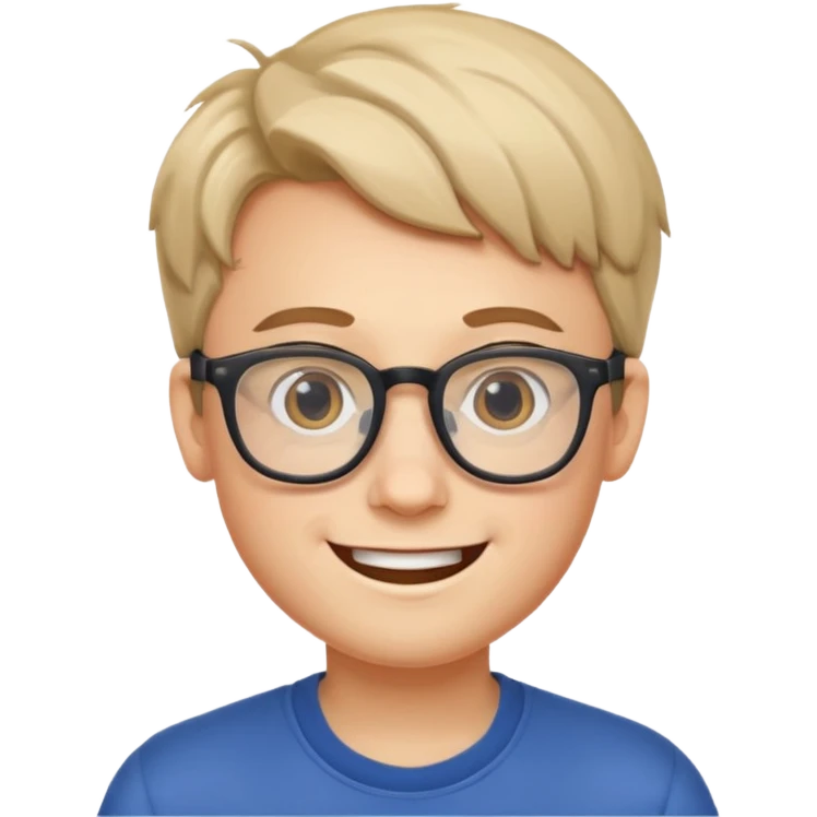 Nerdy boy with glasses emoji
