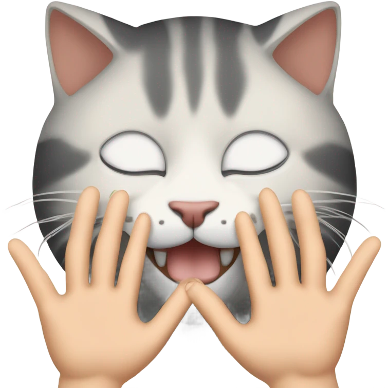  cat head massage emoji