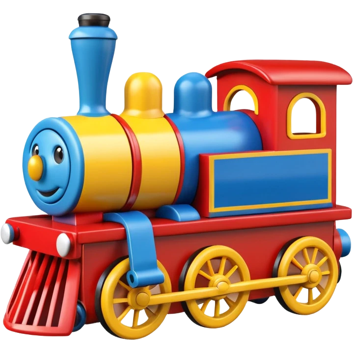 wooden train toy emoji