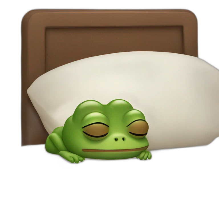 sleeping pepe emoji
