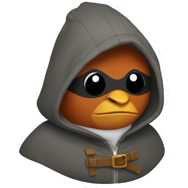 robin with hoodie emoji