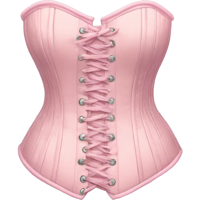 Pastel pink corset  emoji