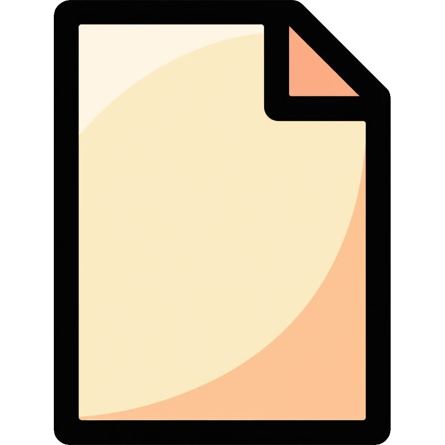 Document file icon with folded corner emoji