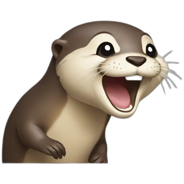 an otter laughing emoji