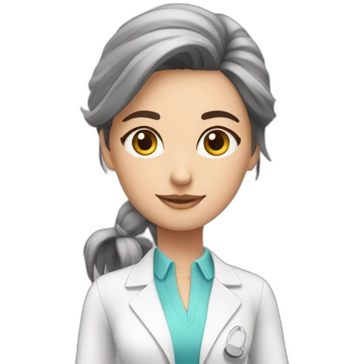 physiotherapist working pretty girl brunette emoji