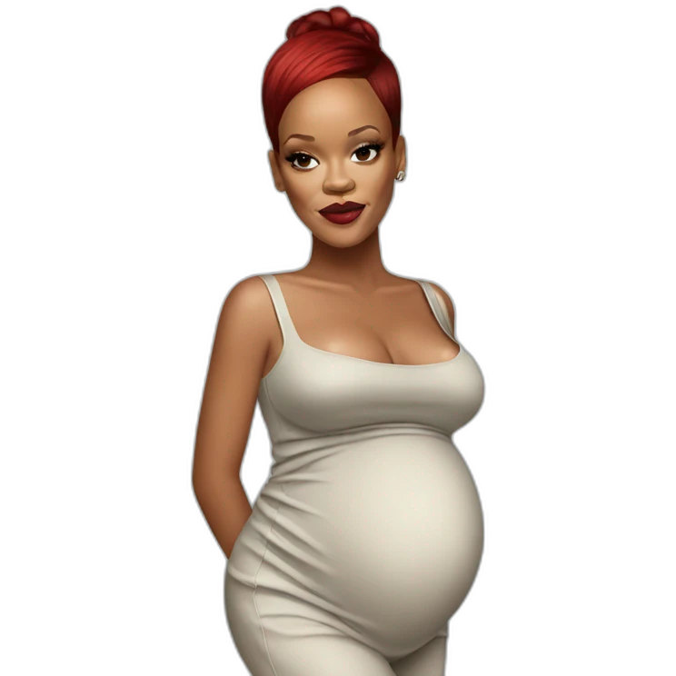 rihanna pregnant  emoji