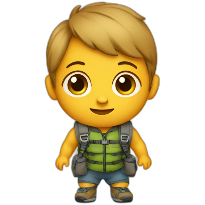backpacking baby emoji