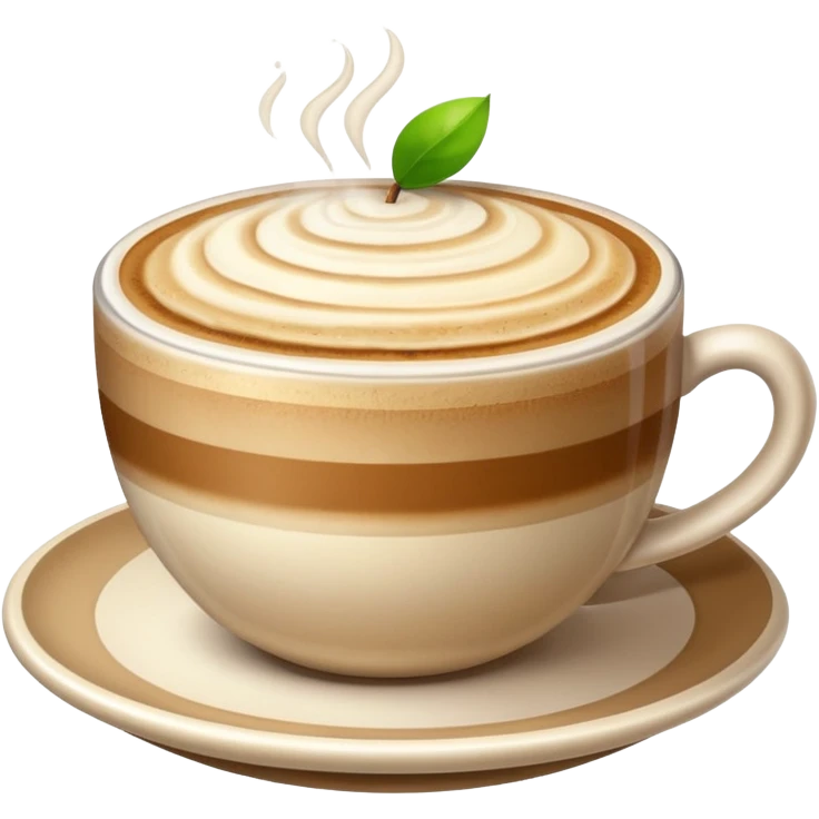 cappuccino emoji, apple style, simple emoji