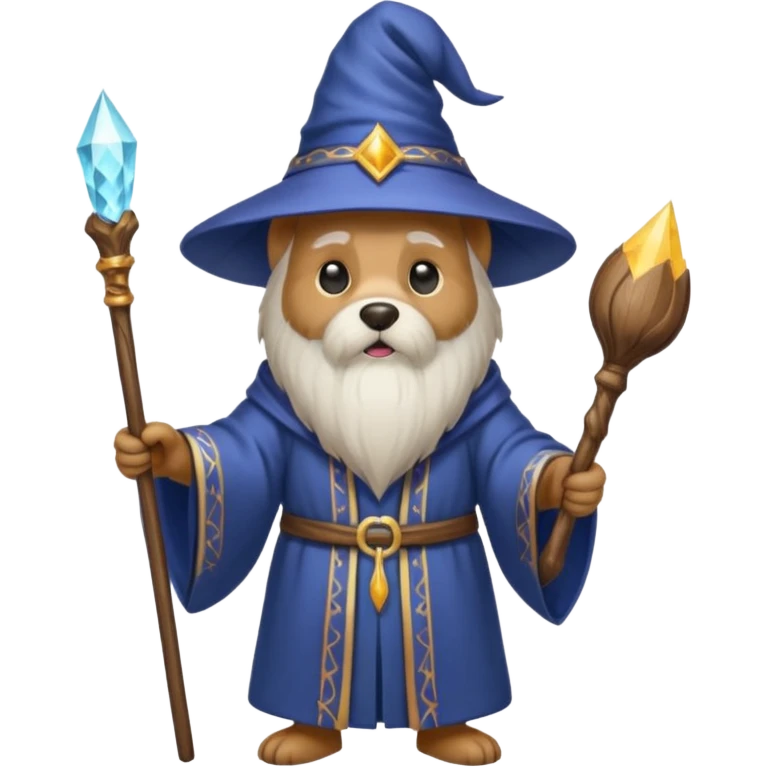 Dog wizard emoji