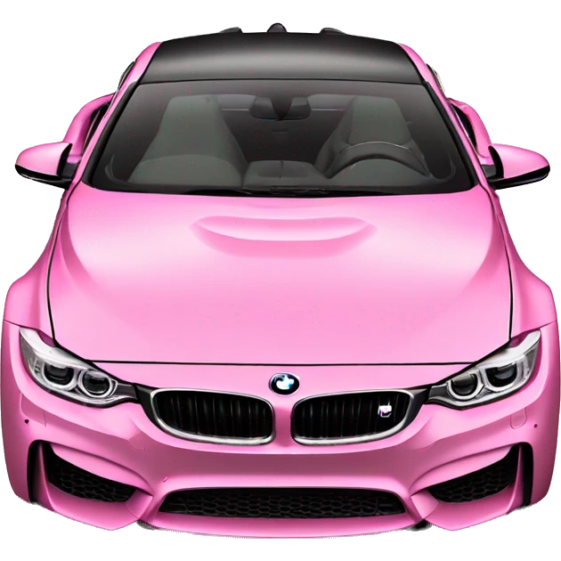 Pink bmw m4 emoji