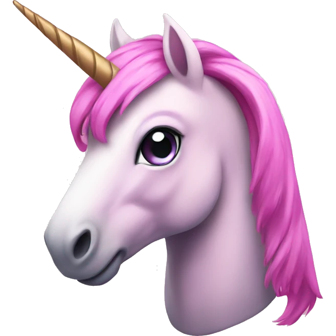 Unicornio rosado emoji