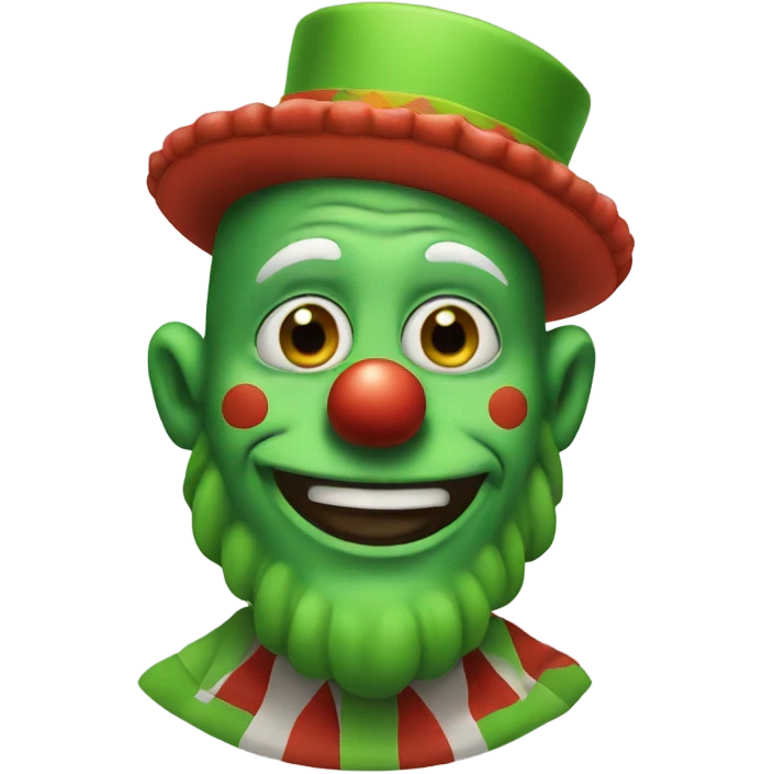 green clown emoji