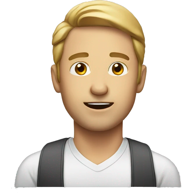 man calling emoji