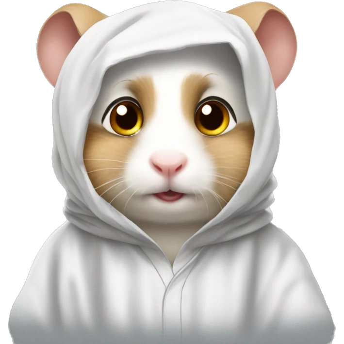 Arab white thobe costume male hamster emoji