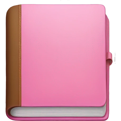 pink book emoji