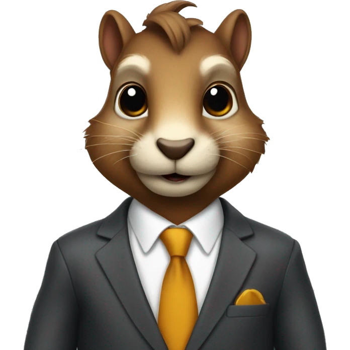 squirell in a suit emoji