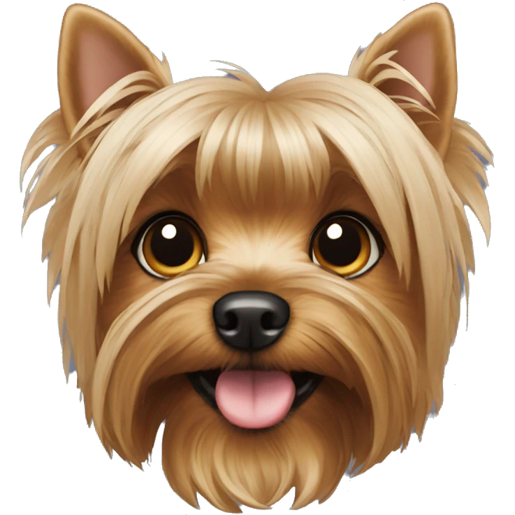 Yorkshire terrier orejas abajo emoji