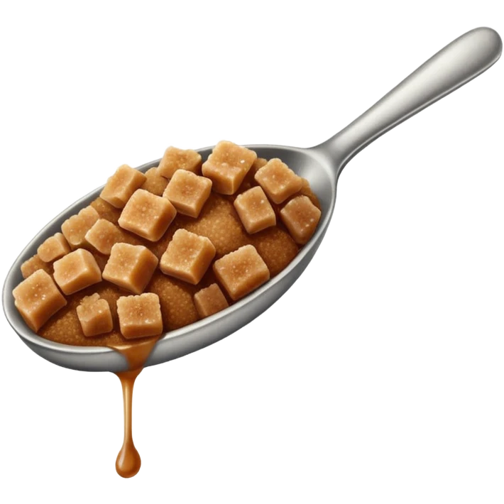 a spoonful of brown sugar, minimal detail, no text emoji