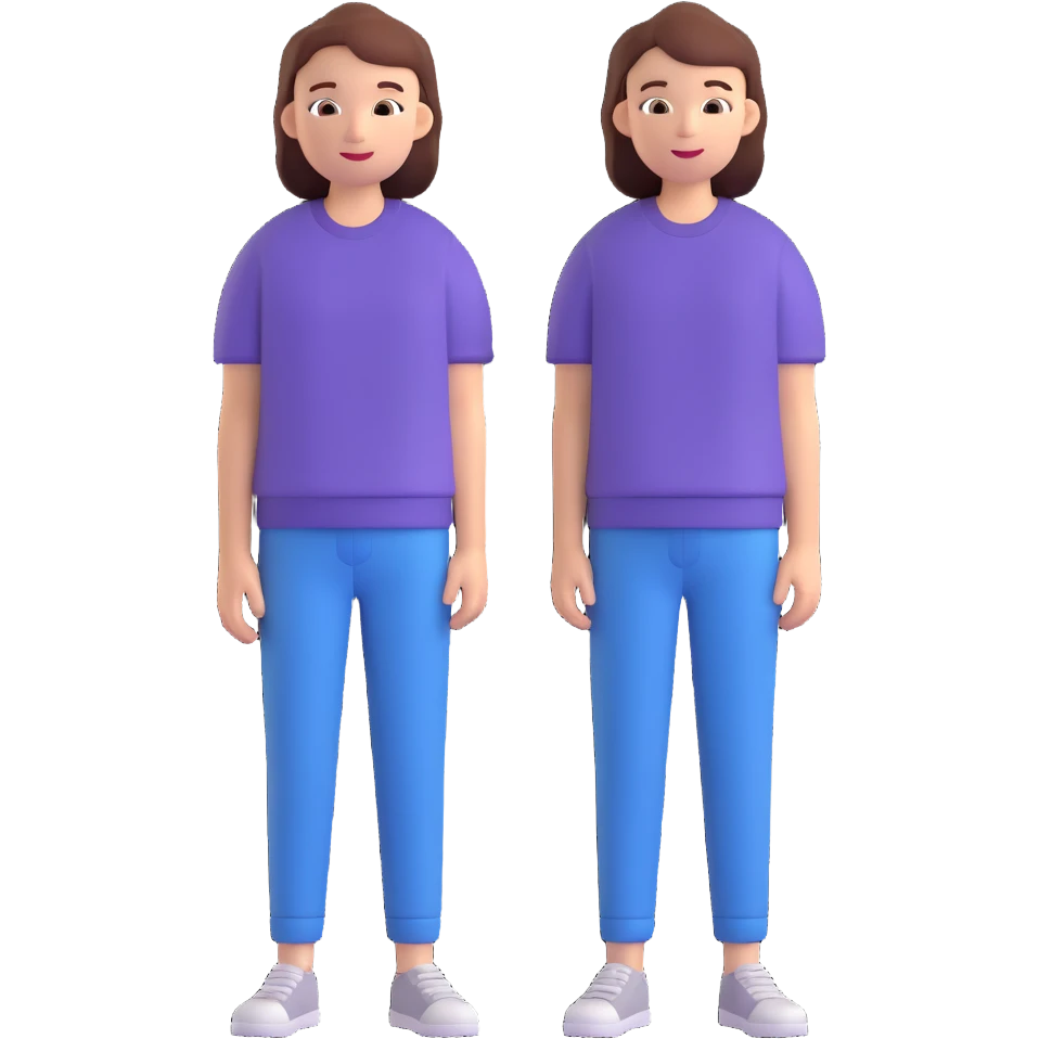 person wearing loose comfortable casual clothes emoji