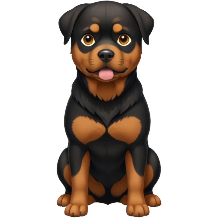 Rottweiler mix full body emoji