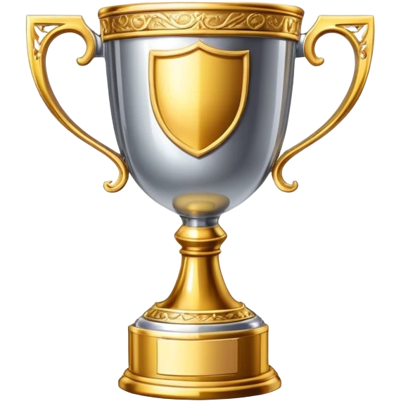 trophy cup with gold handles emoji