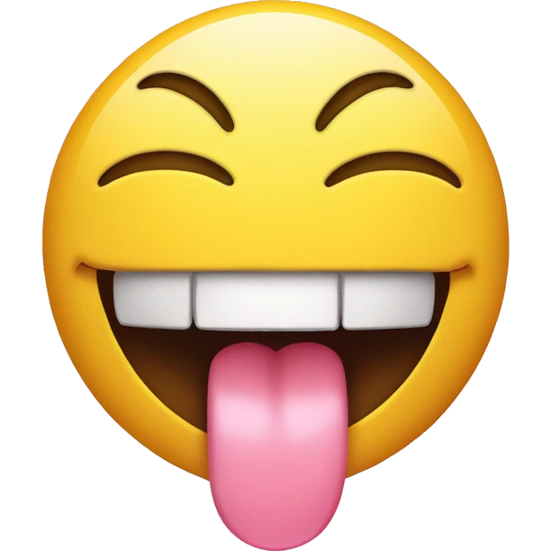 Smiley face with tongue out emoji