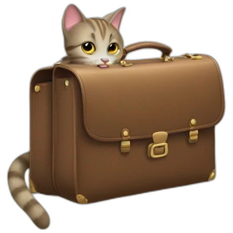 cat carrying a briefcase emoji