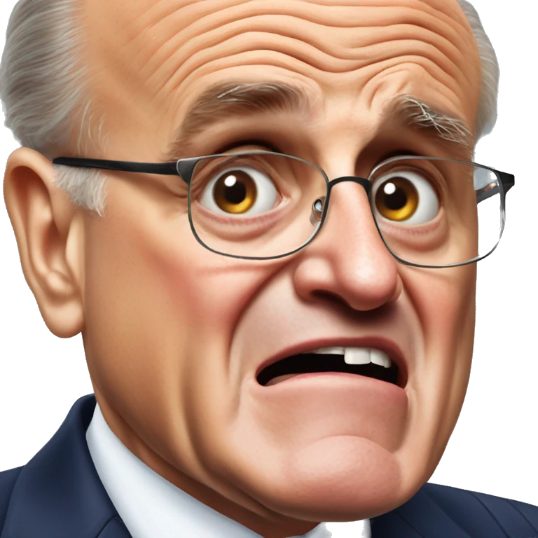 Rudy Giuliani crying hysterically  emoji