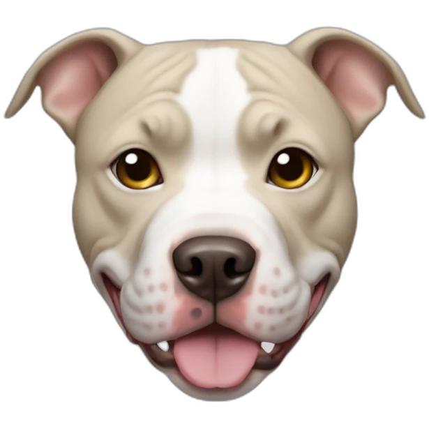 White pitbull emoji