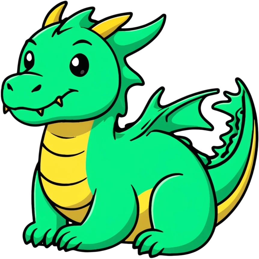 Dragon Haku from Spirited Away emoji