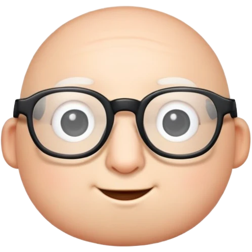 rollie pollie with glasses emoji