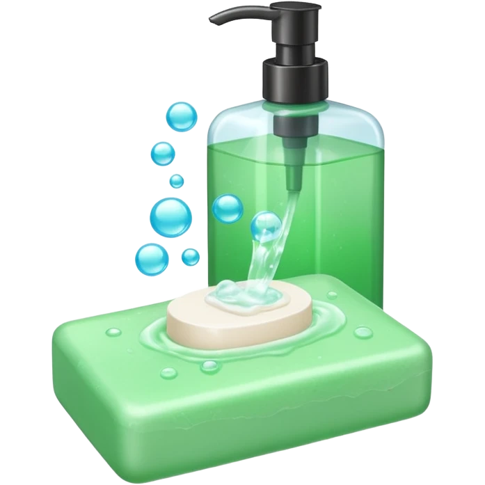 Soap and shampoo emoji