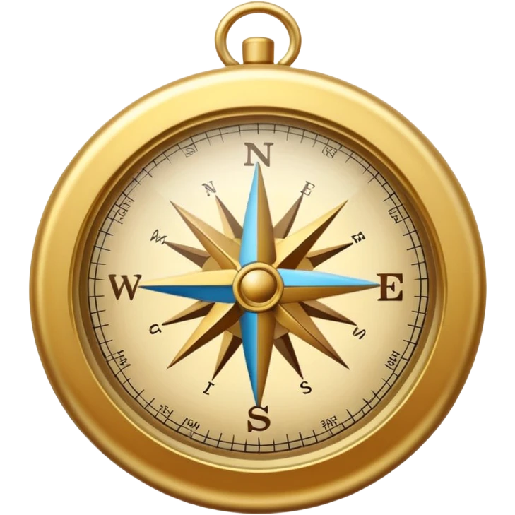 Kompass in gold emoji