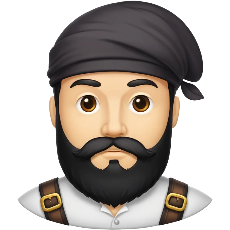 Black beard emoji