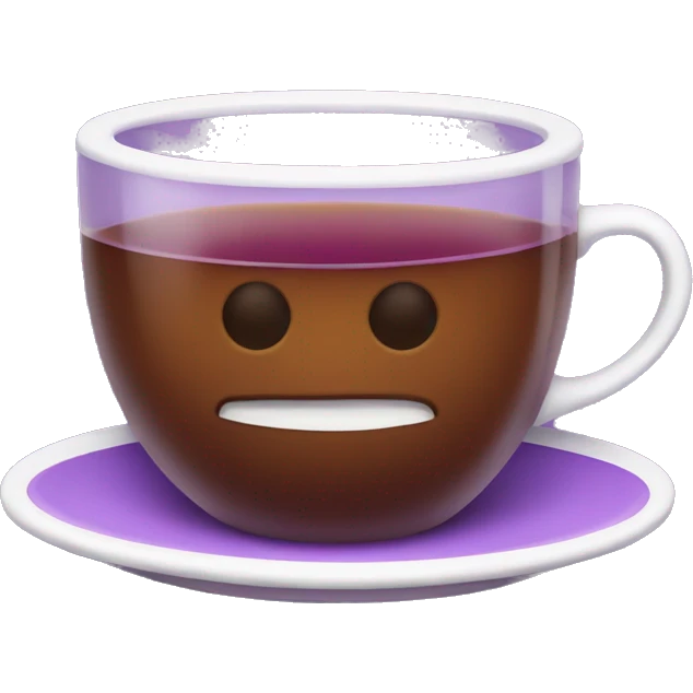 purple cup of tea emoji