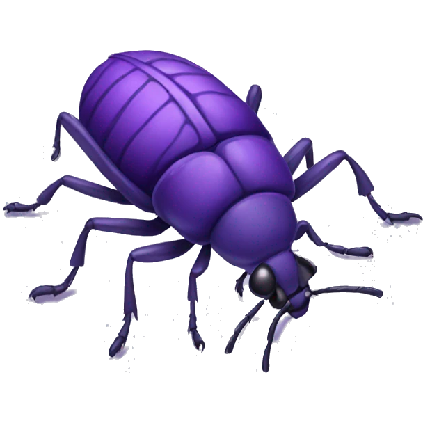 Purple bug emoji