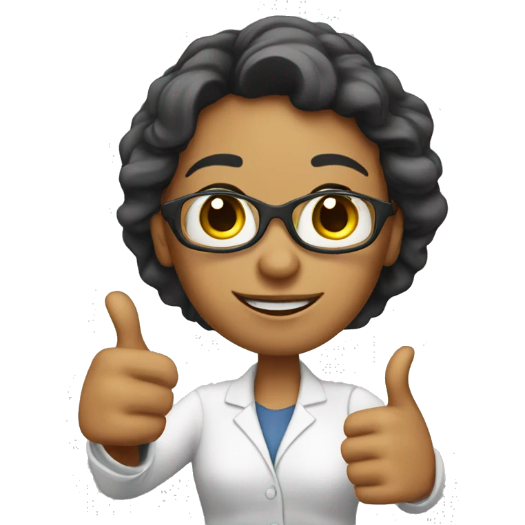 White Teacher woman gives a thumbs up emoji