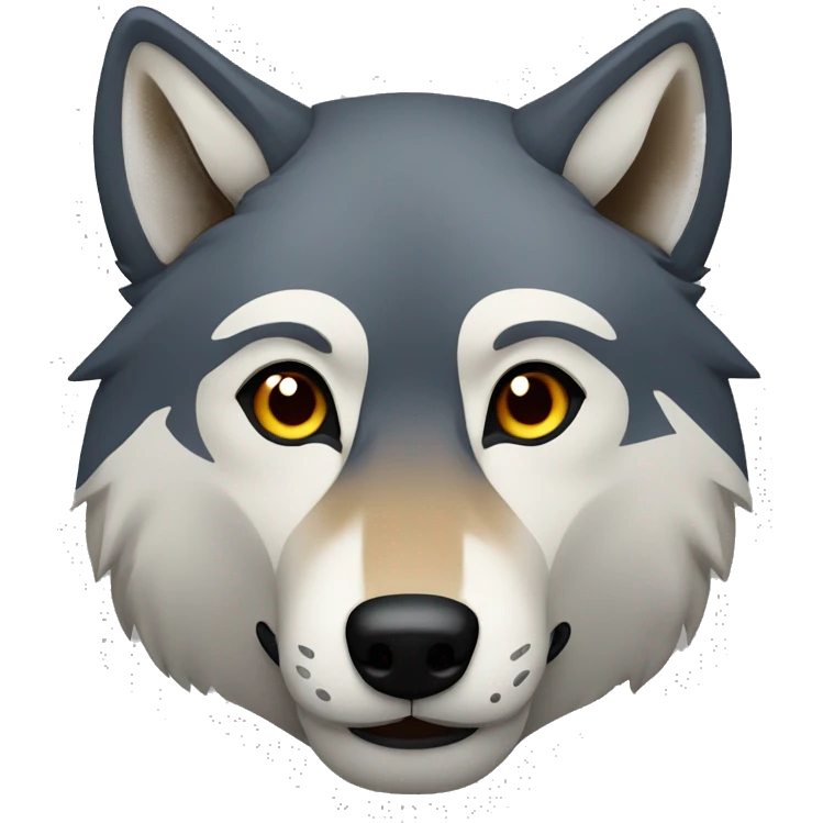Wolf face from front emoji