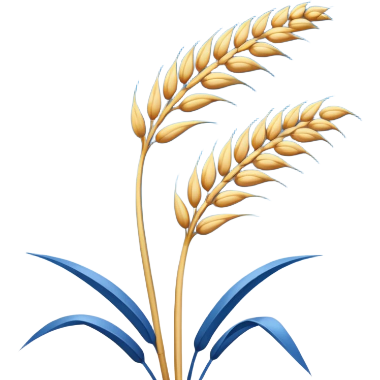 blue wheat emoji