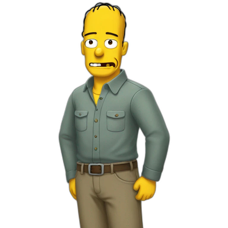 Rick sunches from Simpson  emoji