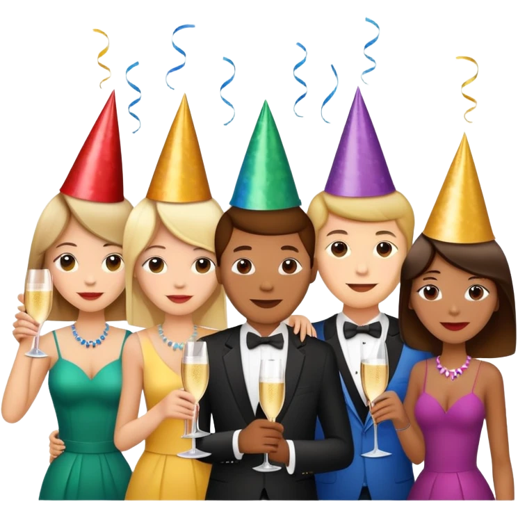 Party with friends emoji